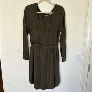 Anthropologie Holding Horses Elegant Olive Green Dress size 4